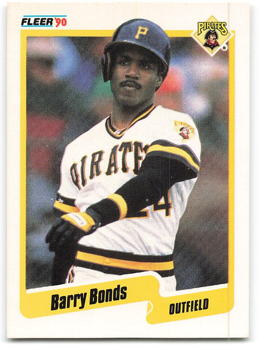 1990 Fleer Baseball #461 Barry Bonds  Pittsburgh Pirates  Image 1
