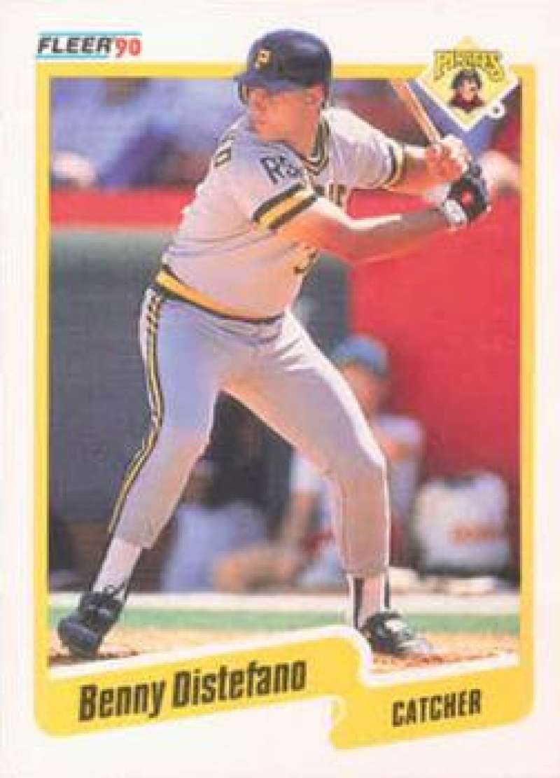1990 Fleer Baseball #464 Benny Distefano Pittsburgh Pirates Image 1