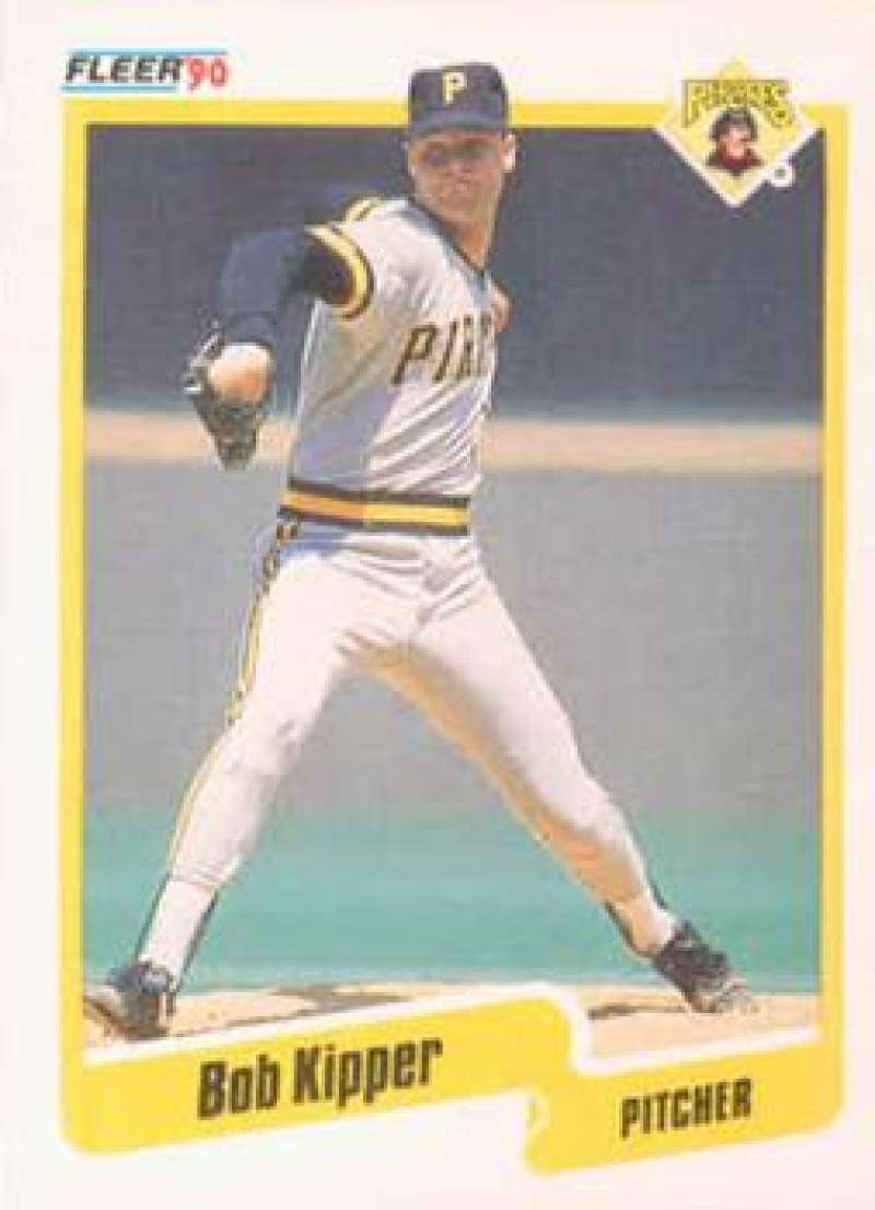 1990 Fleer Baseball #470 Bob Kipper Pittsburgh Pirates Image 1