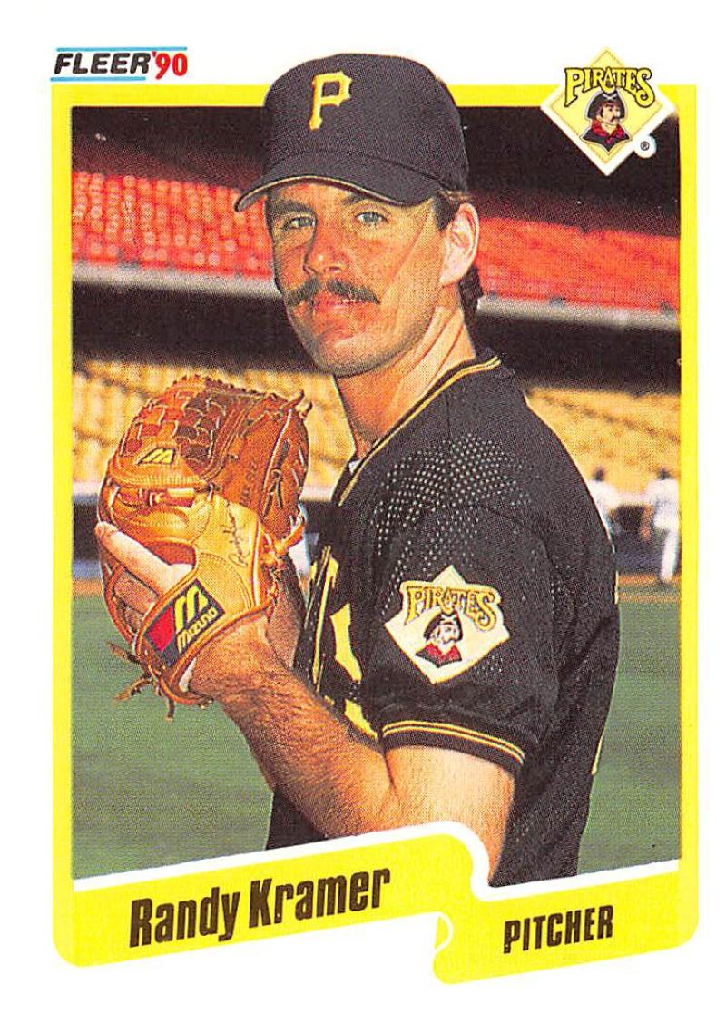 1990 Fleer Baseball #471 Randy Kramer Pittsburgh Pirates Image 1