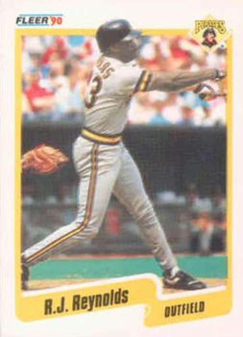 1990 Fleer Baseball #478 R.J. Reynolds Pittsburgh Pirates Image 1