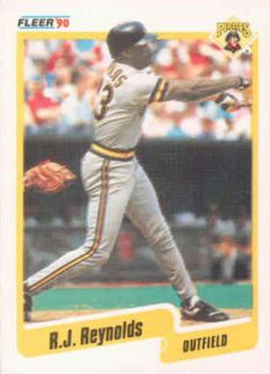 1990 Fleer Baseball #478 R.J. Reynolds  Pittsburgh Pirates  Image 1