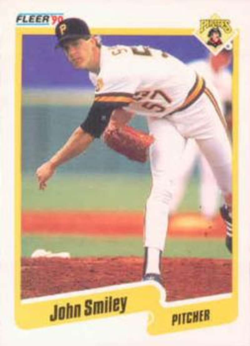 1990 Fleer Baseball #480 John Smiley Pittsburgh Pirates Image 1