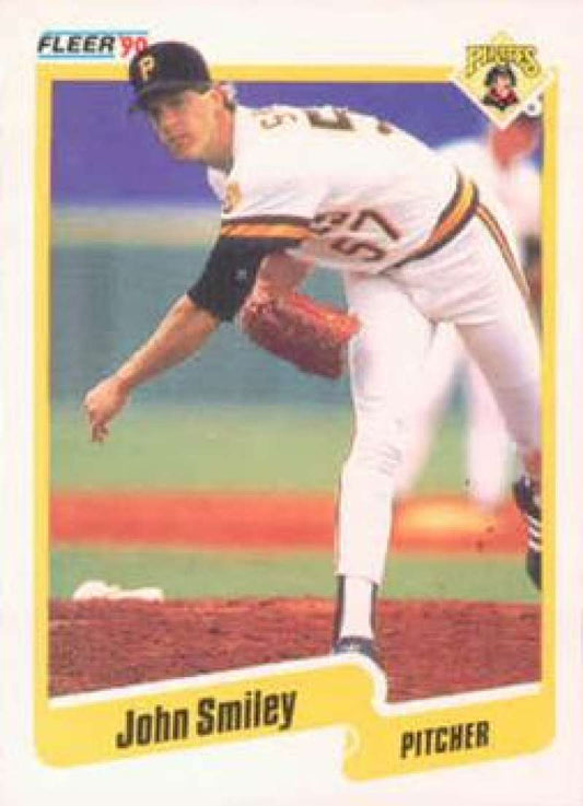 1990 Fleer Baseball #480 John Smiley  Pittsburgh Pirates  Image 1