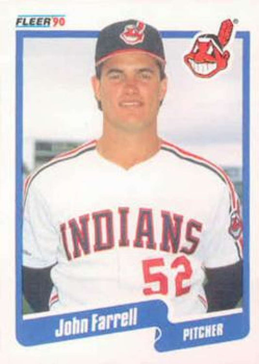 1990 Fleer Baseball #491 John Farrell  Cleveland Indians  Image 1