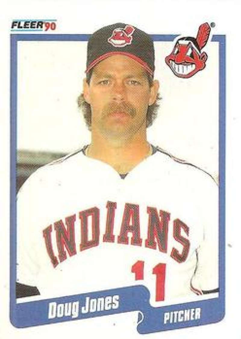 1990 Fleer Baseball #495 Doug Jones Cleveland Indians Image 1