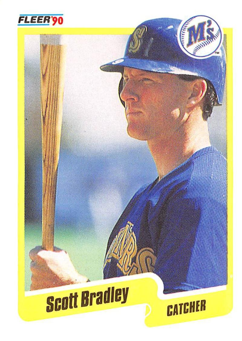 1990 Fleer Baseball #506 Scott Bradley Seattle Mariners Image 1