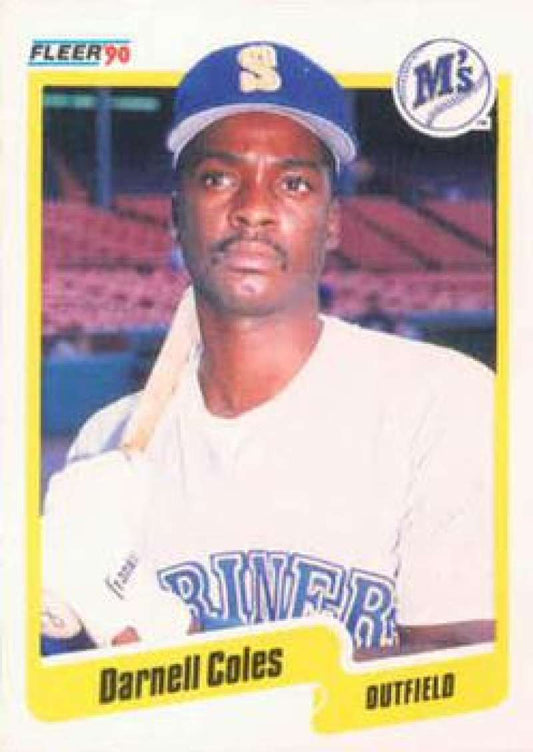 1990 Fleer Baseball #509 Darnell Coles  Seattle Mariners  Image 1