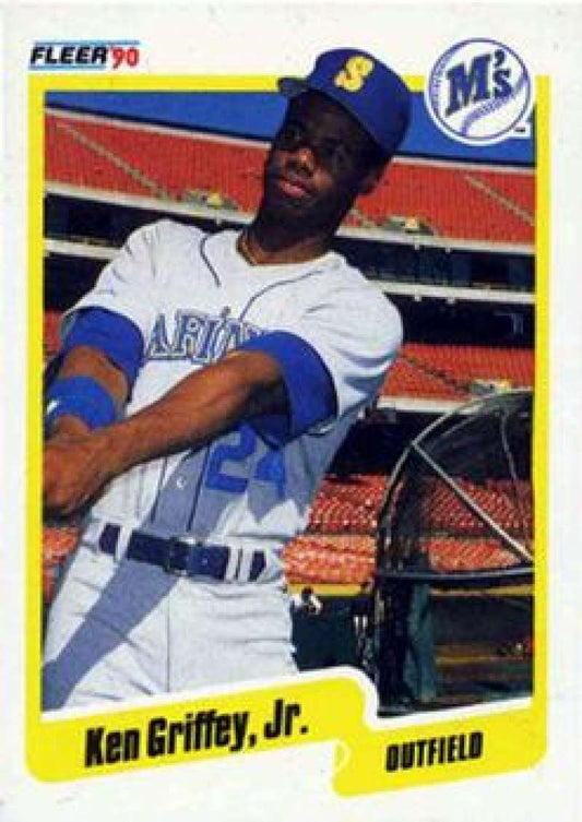1990 Fleer Baseball #513 Ken Griffey Jr.  Seattle Mariners  Image 1