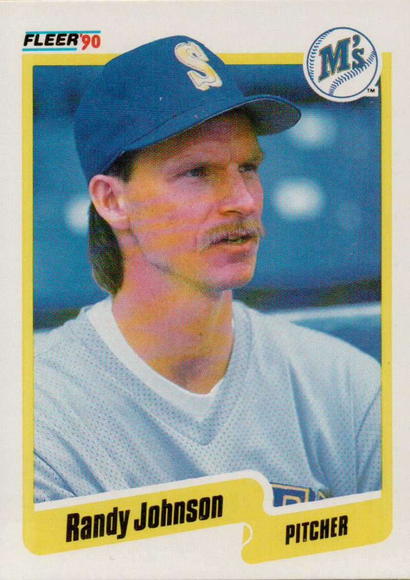 1990 Fleer Baseball #518 Randy Johnson Seattle Mariners Image 1
