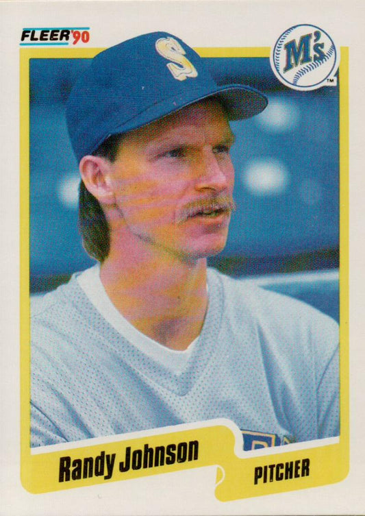 1990 Fleer Baseball #518 Randy Johnson  Seattle Mariners  Image 1