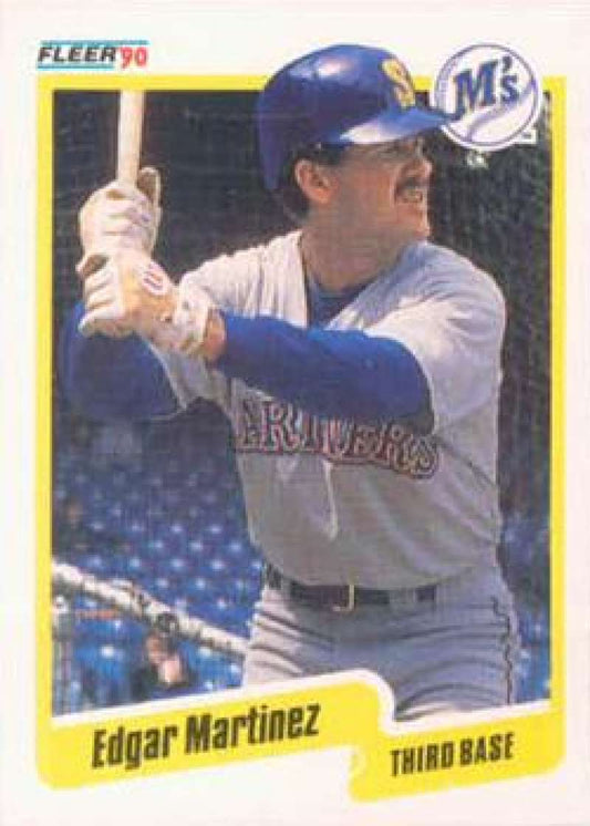1990 Fleer Baseball #520 Edgar Martinez  Seattle Mariners  Image 1
