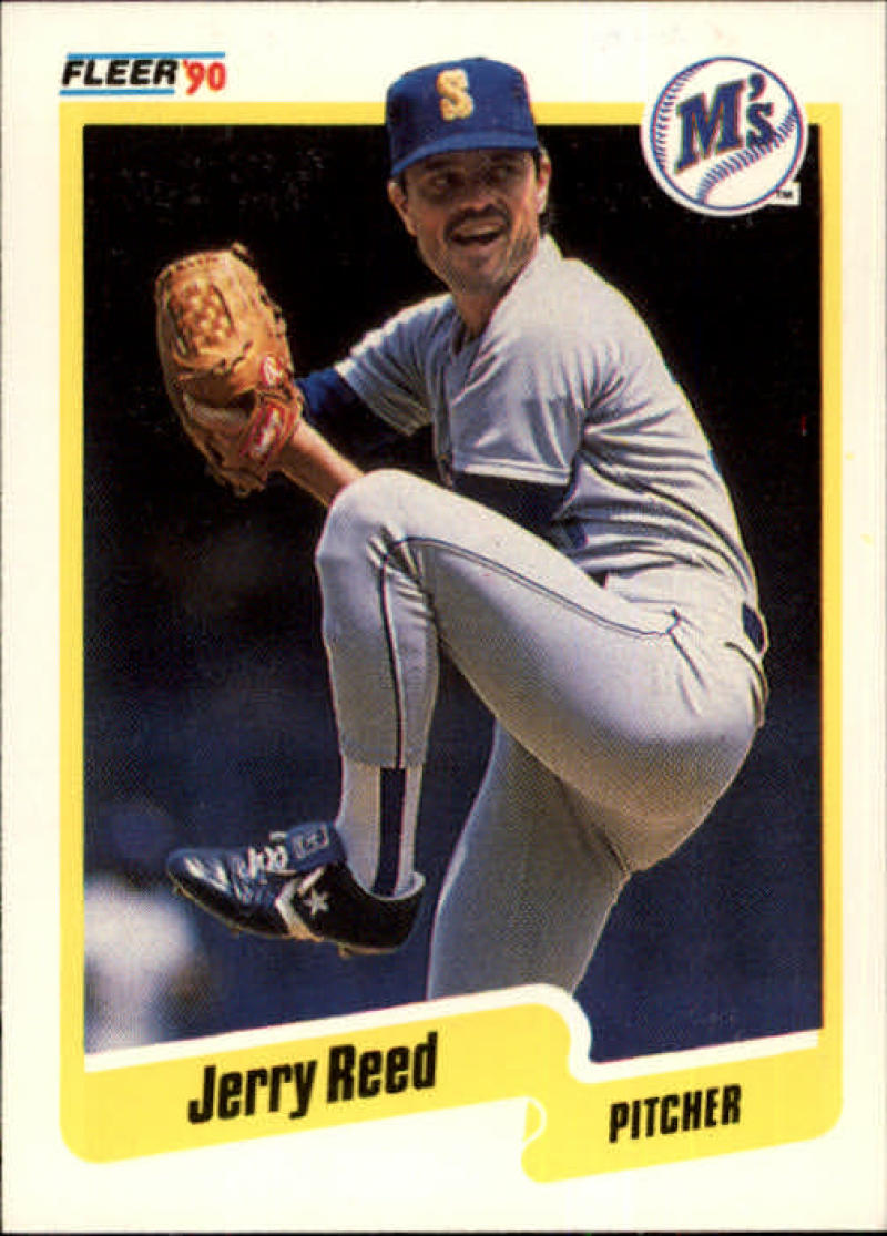 1990 Fleer Baseball #523 Jerry Reed Seattle Mariners Image 1