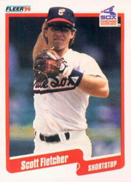 1990 Fleer Baseball #531 Scott Fletcher  Chicago White Sox  Image 1