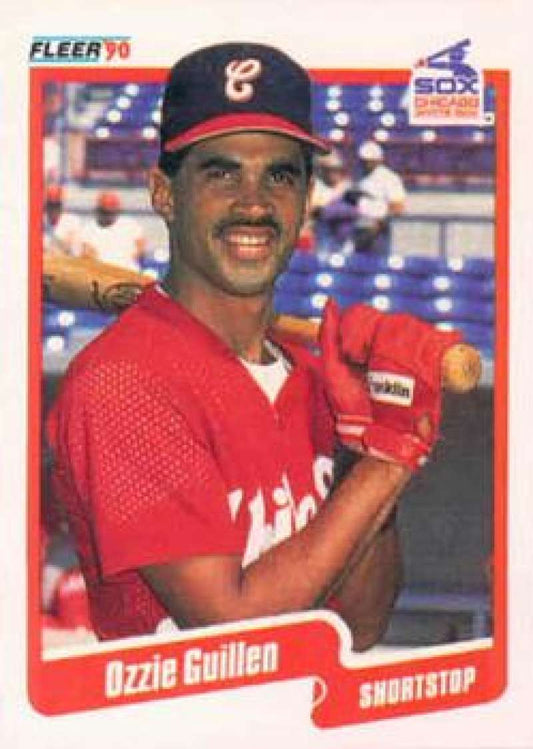 1990 Fleer Baseball #533 Ozzie Guillen  Chicago White Sox  Image 1