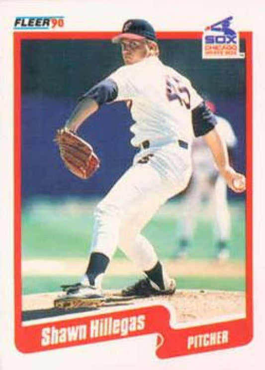 1990 Fleer Baseball #535 Shawn Hillegas  Chicago White Sox  Image 1