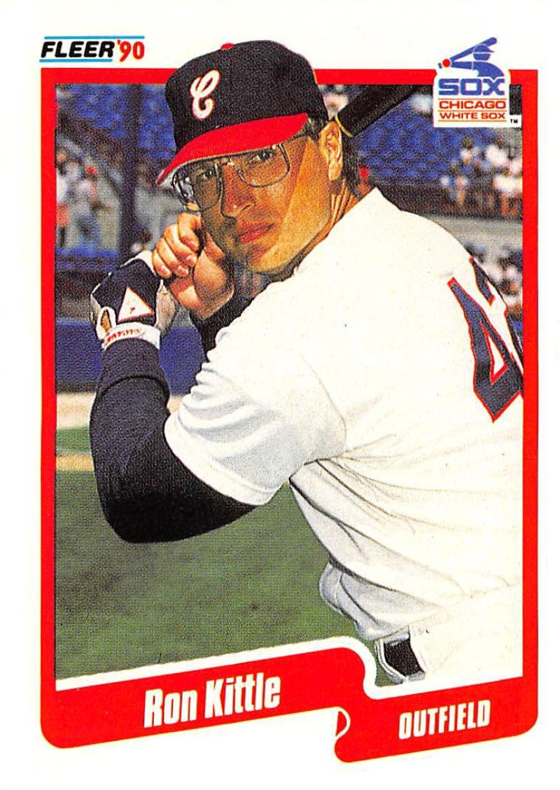 1990 Fleer Baseball #538 Ron Kittle Chicago White Sox Image 1