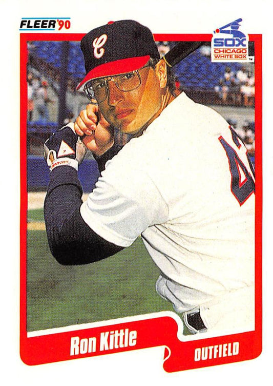 1990 Fleer Baseball #538 Ron Kittle  Chicago White Sox  Image 1
