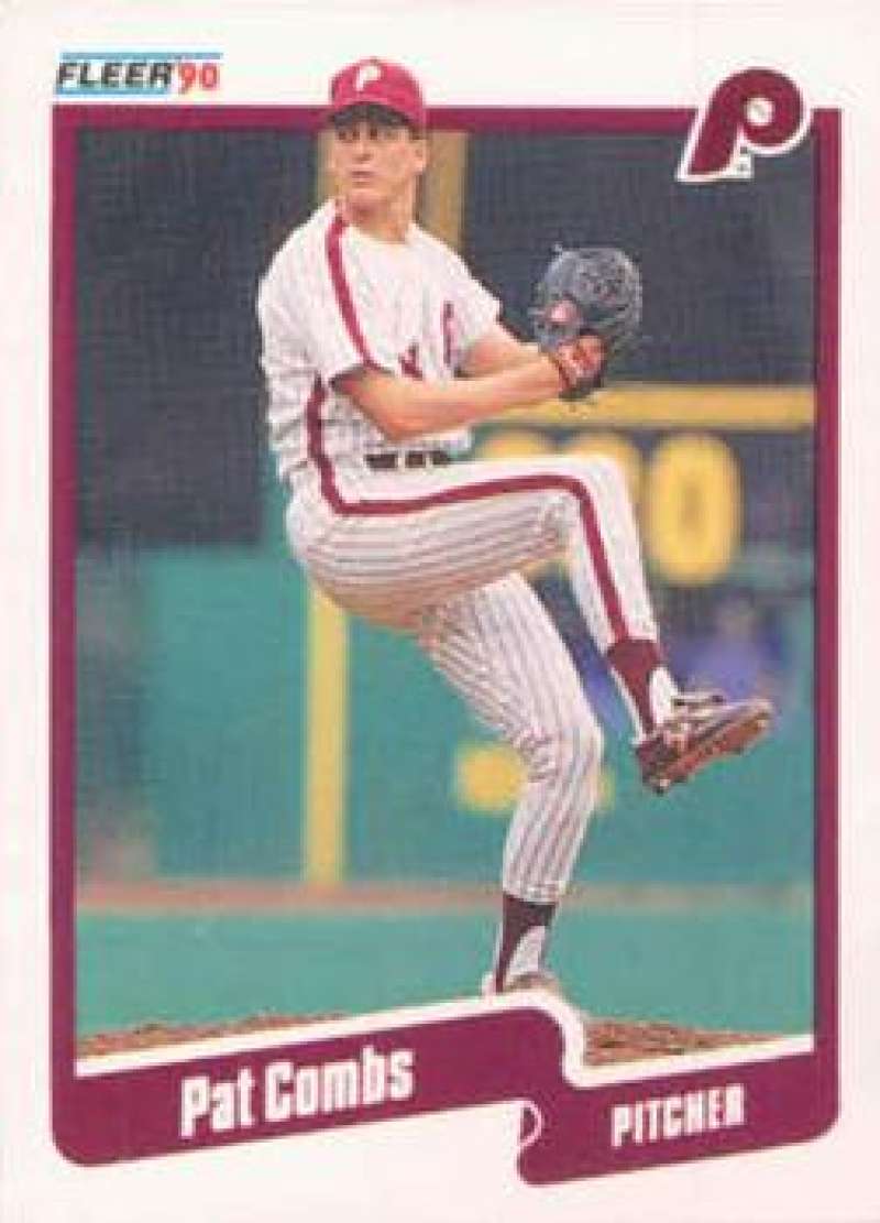 1990 Fleer Baseball #553 Pat Combs Philadelphia Phillies Image 1