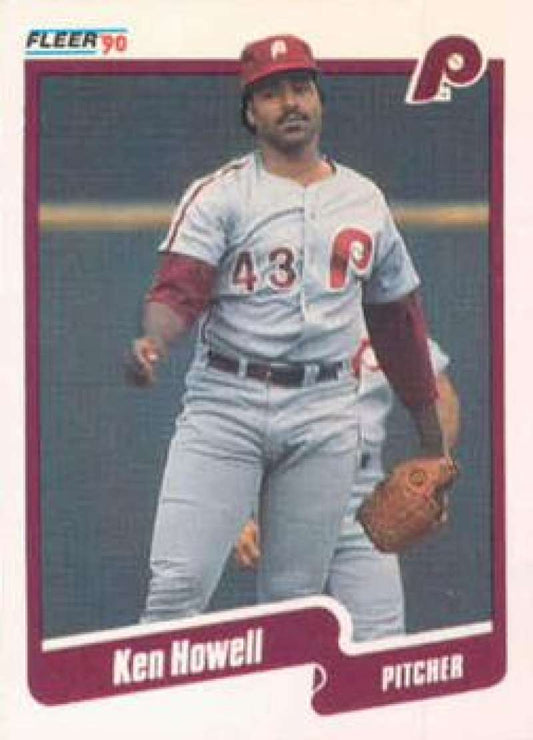 1990 Fleer Baseball #561 Ken Howell  Philadelphia Phillies  Image 1