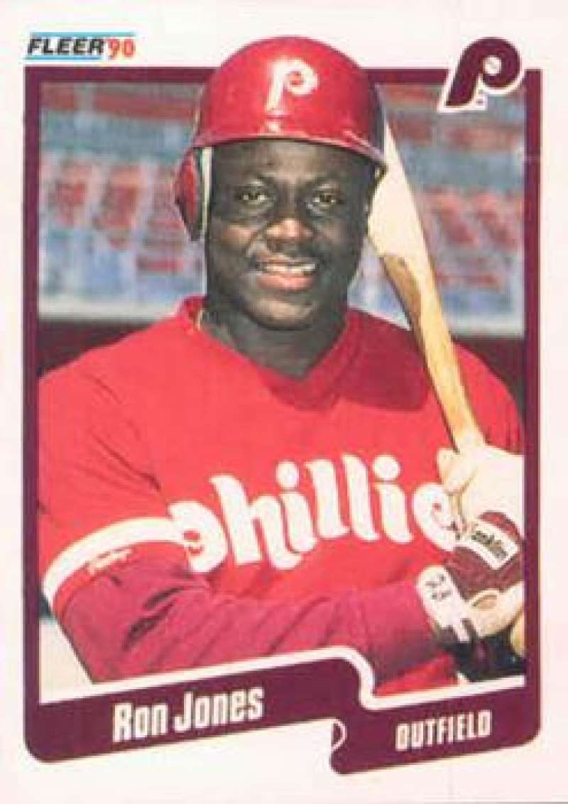 1990 Fleer Baseball #563 Ron Jones Philadelphia Phillies Image 1
