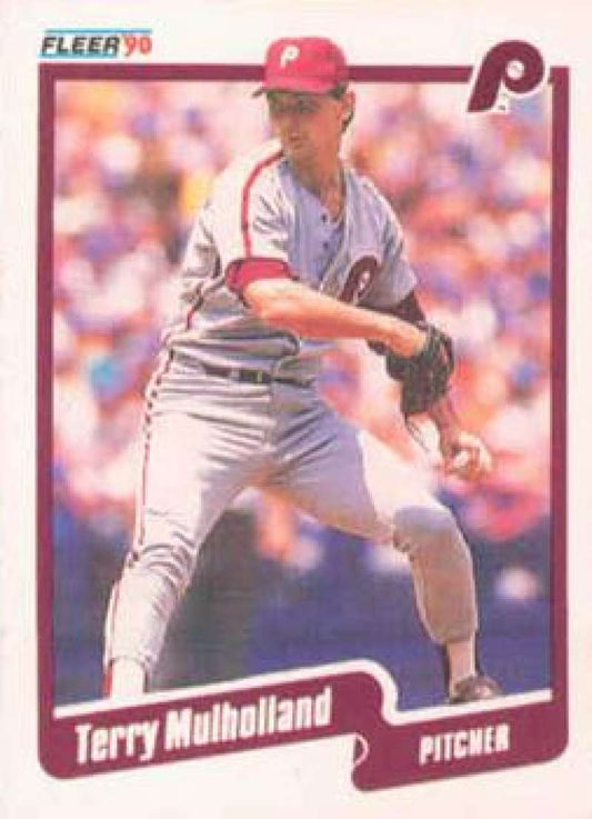 1990 Fleer Baseball #568 Terry Mulholland UER  Philadelphia Phillies  Image 1