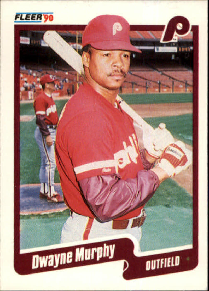 1990 Fleer Baseball #569 Dwayne Murphy Philadelphia Phillies Image 1