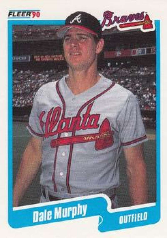 1990 Fleer Baseball #591 Dale Murphy  Atlanta Braves  Image 1