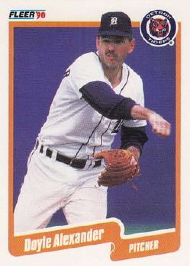 1990 Fleer Baseball #599 Doyle Alexander Detroit Tigers Image 1