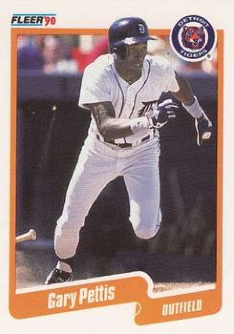 1990 Fleer Baseball #612 Gary Pettis Detroit Tigers Image 1