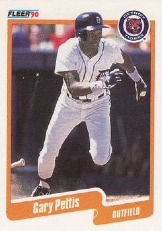 1990 Fleer Baseball #612 Gary Pettis  Detroit Tigers  Image 1