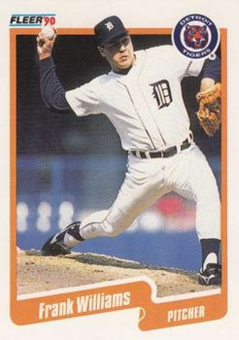 1990 Fleer Baseball #620 Frank Williams Detroit Tigers Image 1