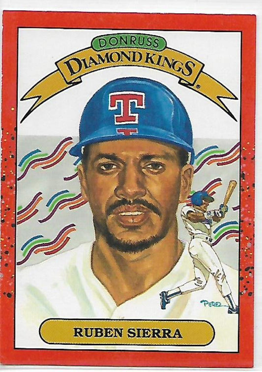 1990 Donruss Baseball  #3 Ruben Sierra DK  Texas Rangers  Image 1