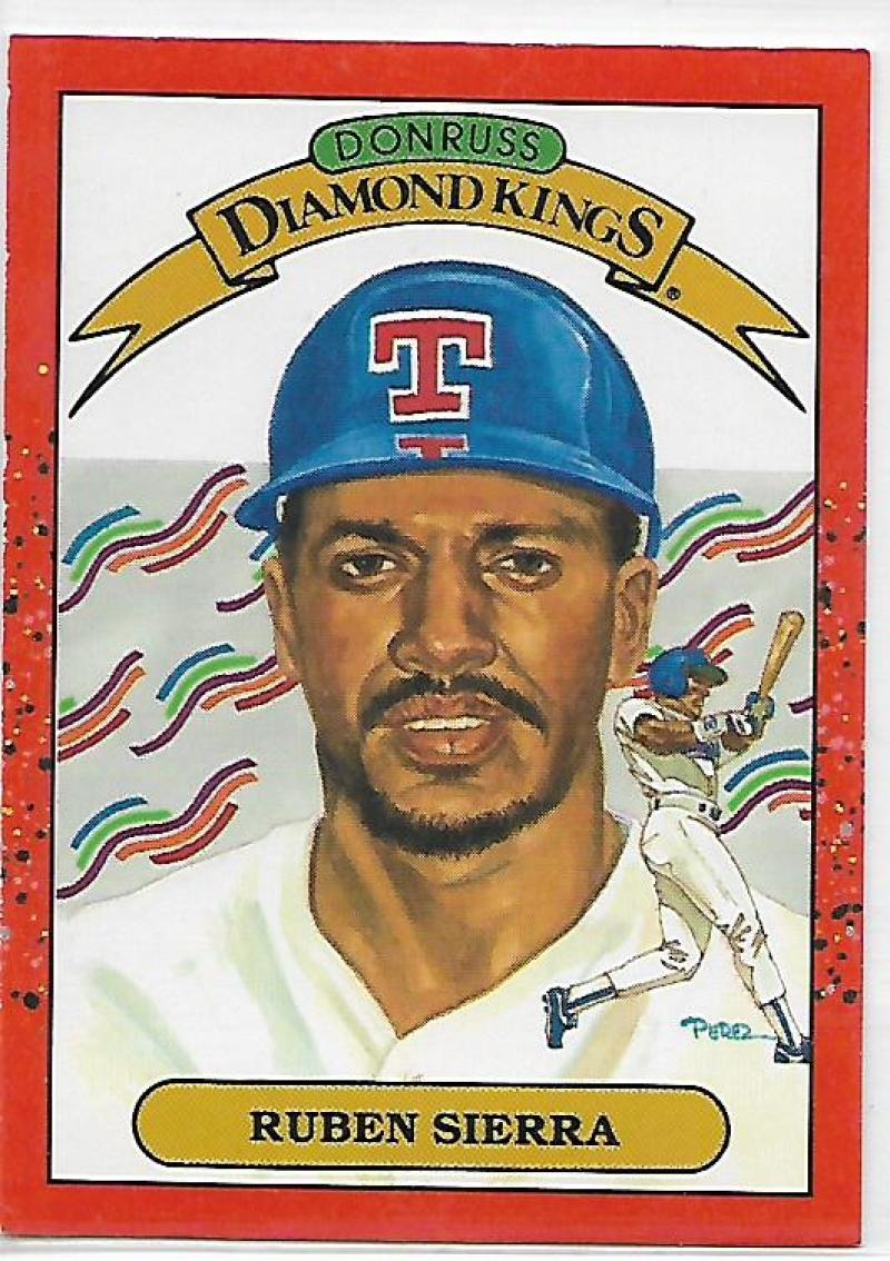 1990 Donruss Baseball #3 Ruben Sierra DK Texas Rangers Image 1