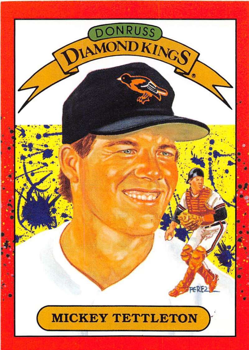 1990 Donruss Baseball #5 Mickey Tettleton DK Baltimore Orioles Image 1