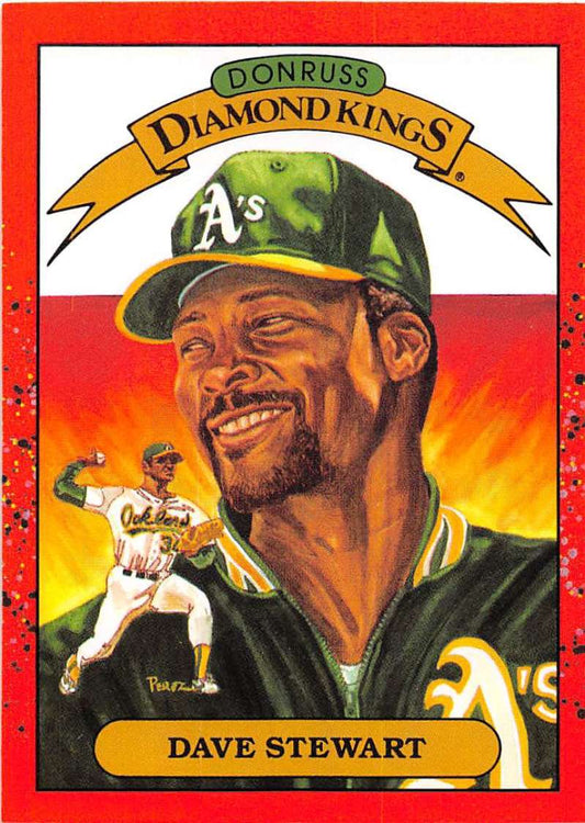 1990 Donruss Baseball  #6 Dave Stewart DK  Oakland Athletics  Image 1