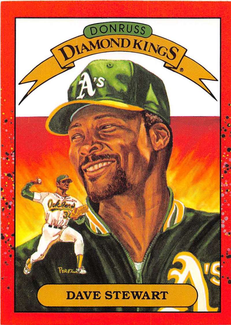 1990 Donruss Baseball #6 Dave Stewart DK Oakland Athletics Image 1