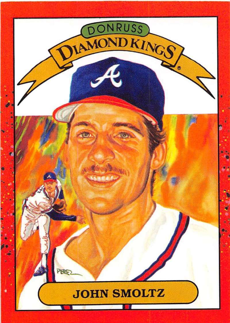 1990 Donruss Baseball #8 John Smoltz DK Atlanta Braves Image 1