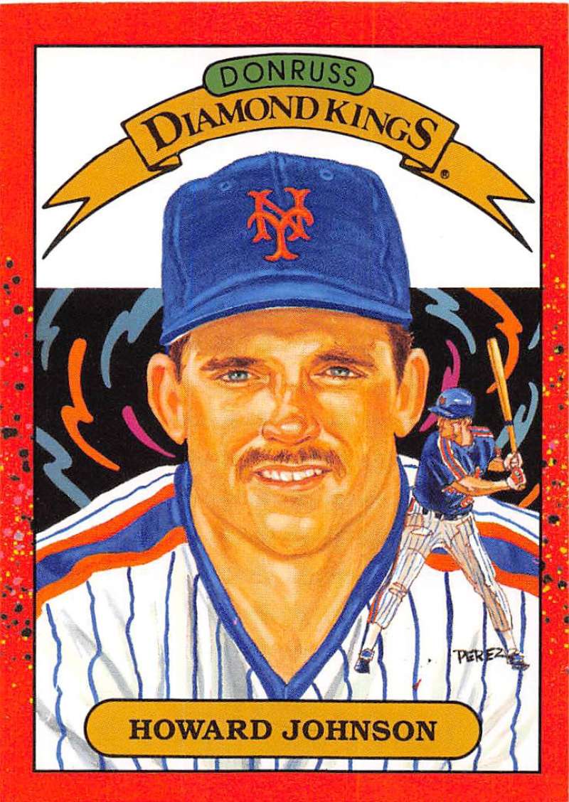 1990 Donruss Baseball #18 Howard Johnson DK New York Mets Image 1
