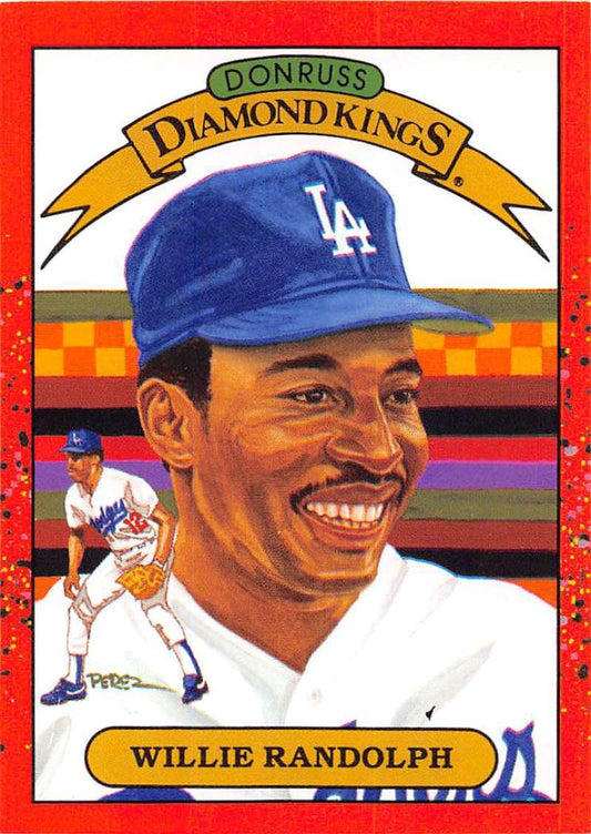 1990 Donruss Baseball  #19 Willie Randolph DK  Los Angeles Dodgers  Image 1