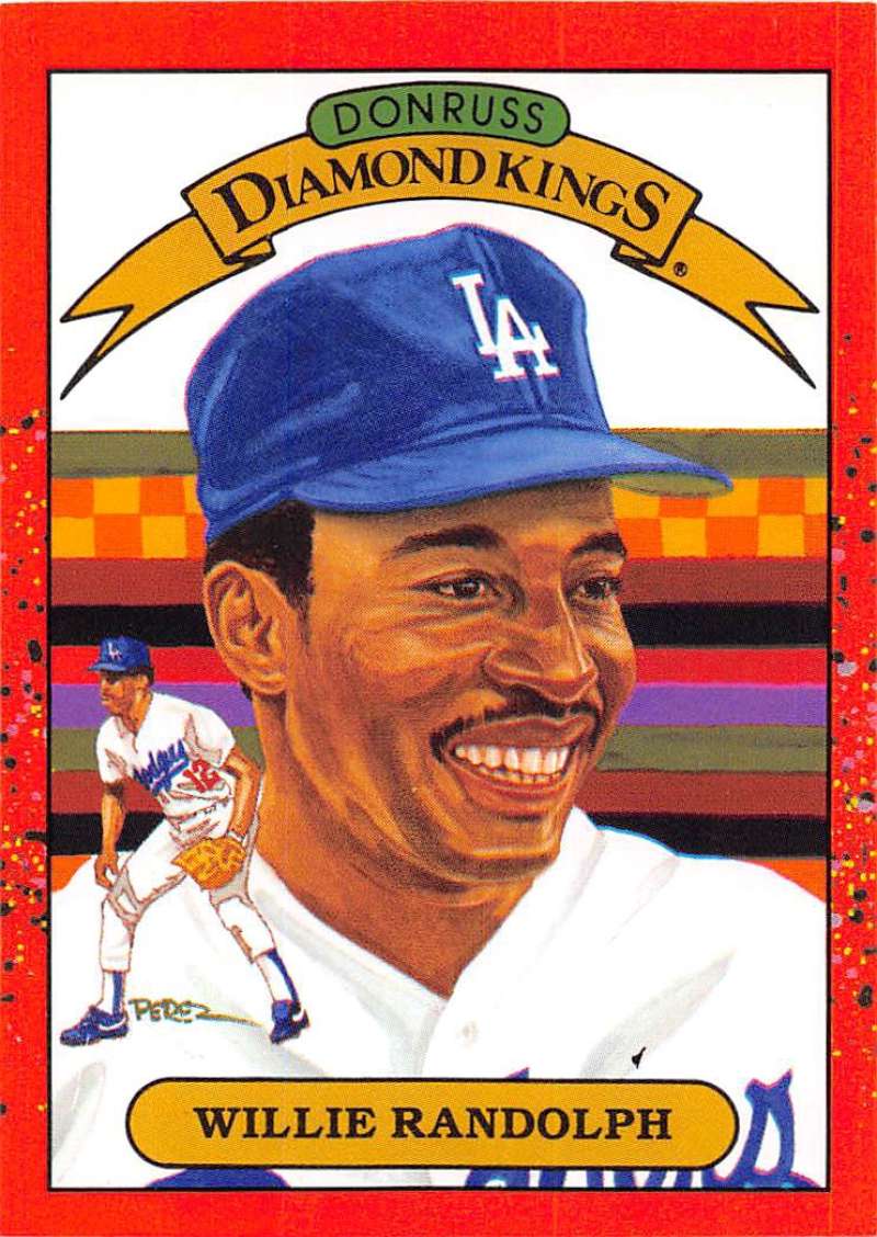 1990 Donruss Baseball #19 Willie Randolph DK Los Angeles Dodgers Image 1