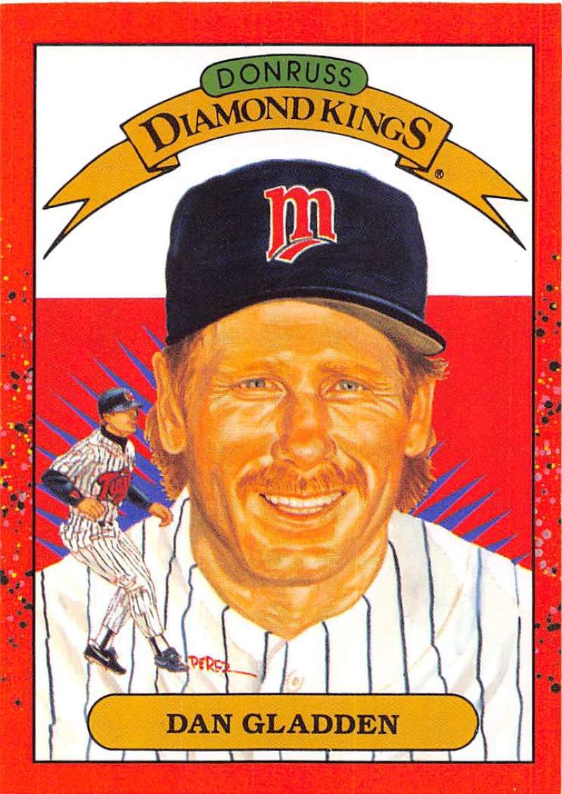 1990 Donruss Baseball #22 Dan Gladden DK Minnesota Twins Image 1