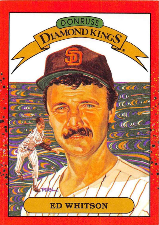 1990 Donruss Baseball  #26 Ed Whitson DK DP  San Diego Padres  Image 1