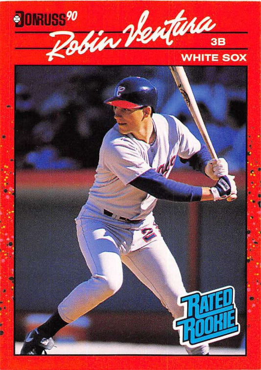 1990 Donruss Baseball  #28 Robin Ventura  Chicago White Sox  Image 1