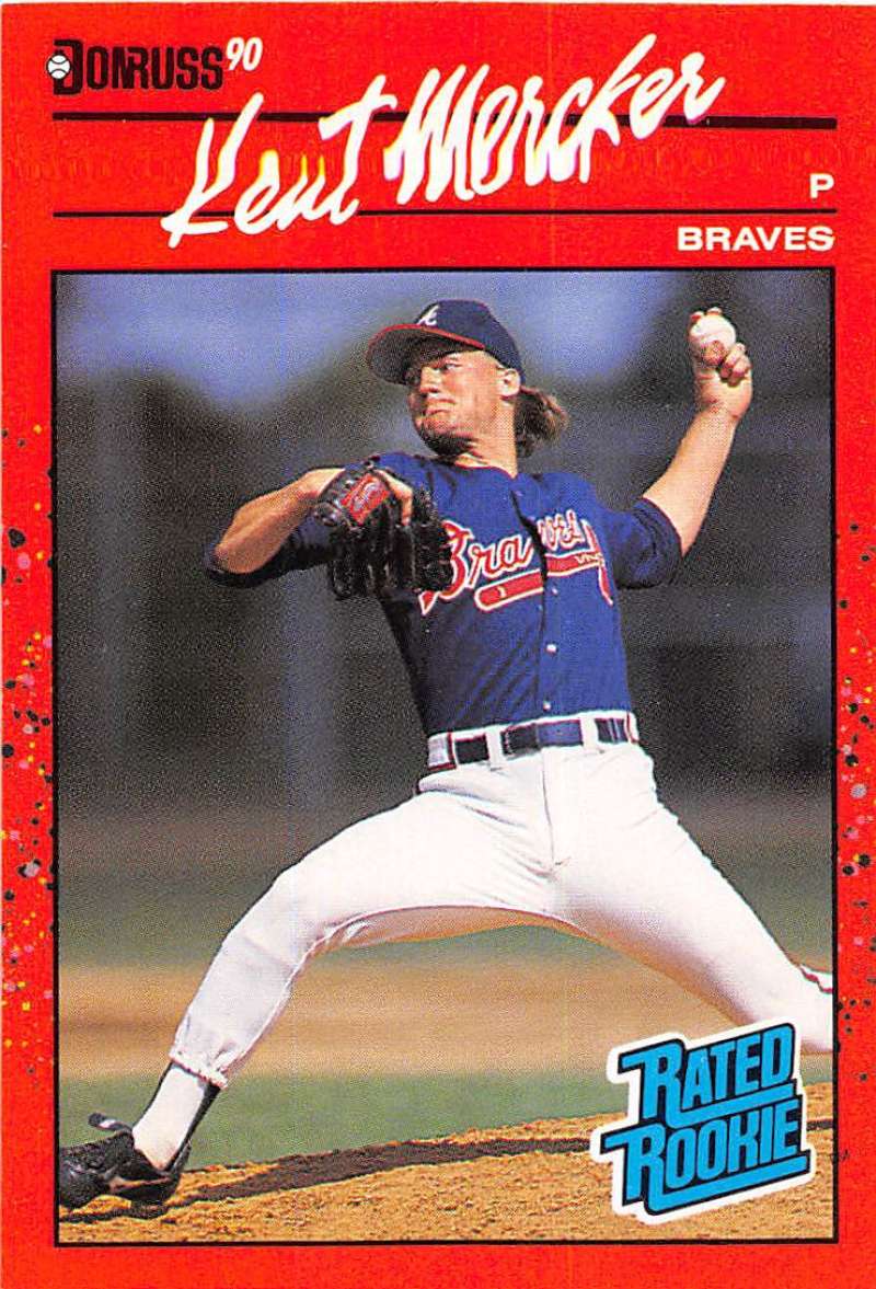 1990 Donruss Baseball #31 Kent Mercker RC Rookie Atlanta Braves Image 1