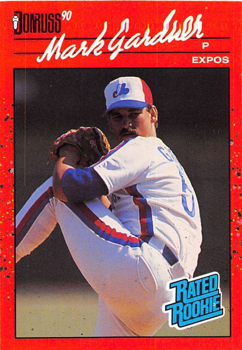 1990 Donruss Baseball #40 Mark Gardner RC Rookie Montreal Expos Image 1