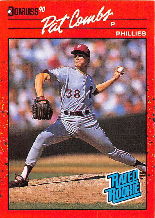 1990 Donruss Baseball  #44 Pat Combs DP  Philadelphia Phillies  Image 1