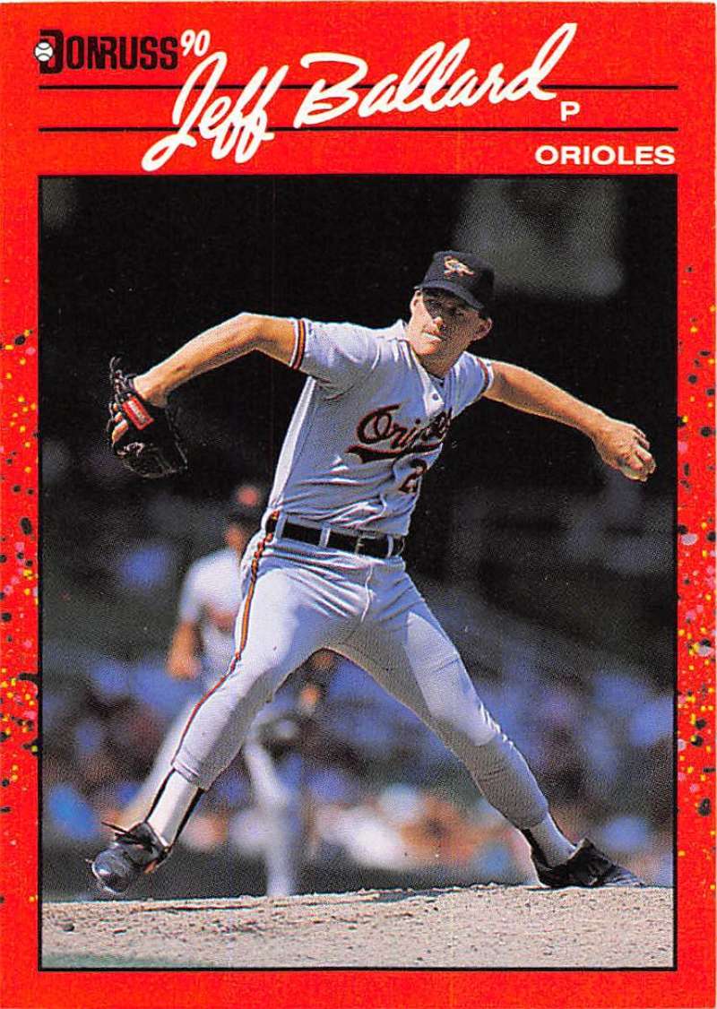 1990 Donruss Baseball #51 Jeff Ballard Baltimore Orioles Image 1