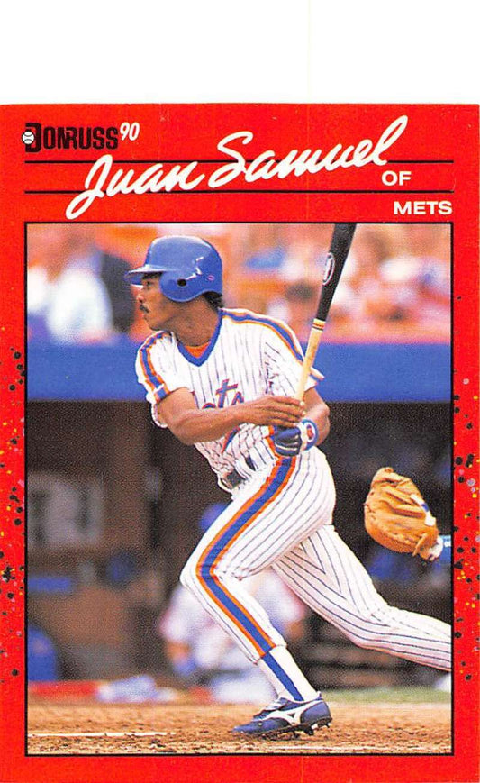 1990 Donruss Baseball  #53 Juan Samuel  New York Mets  Image 1