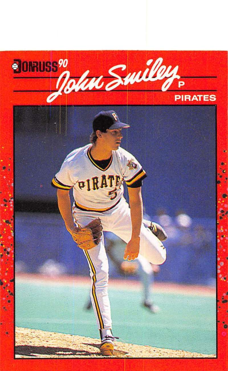 1990 Donruss Baseball #54 John Smiley Pittsburgh Pirates Image 1